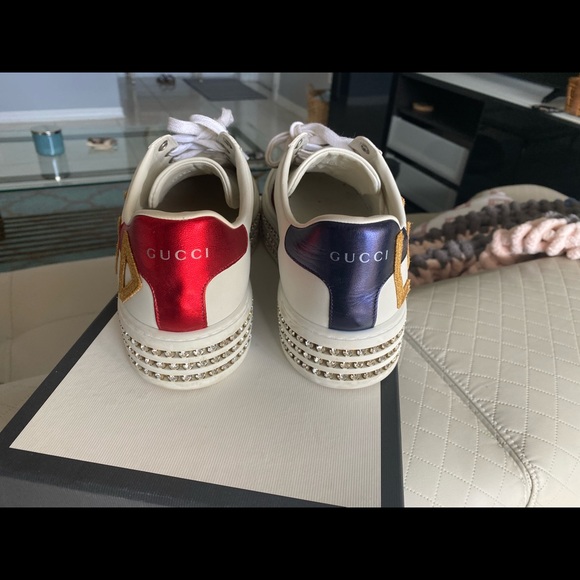 SOLD Gucci Ace Sneakers with Crystals - Picture 9 of 9